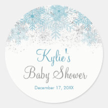 スノーフレークベビーベビーシャワー外は寒い