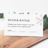 スノーフレークベビー寒い外おむつラッフルEnc エンクロージャーカード