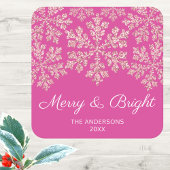 スノーフレークベリきらきら光るシックホリエレガントデーパーティー スクエアペーパーコースター