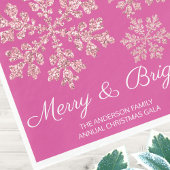 スノーフレークベリきらきら光るーミニマルクリスマスパーティー スタンダードランチョンナプキン