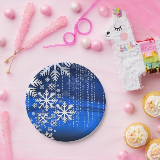 スノーフレークペーパープレート ペーパープレート (パーティー)