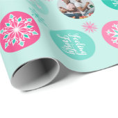 スノーフレークホリディフォト ラッピングペーパー (ロールコーナー)