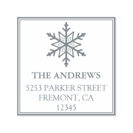 スノーフレークホリデイ差出人住所 セルフインキングスタンプ