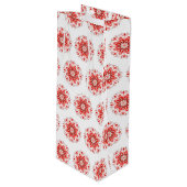 スノーフレークホリデイ抱き枕 ワインギフトバッグ (正面アングル)