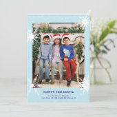 スノーフレークホリデーカード(写真あり) シーズンカード (スタンド正面)