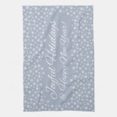 スノーフレークホリデーズキッチンタオル キッチンタオル (縦)