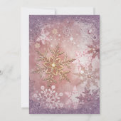 スノーフレークホリデーパーティー招待状 招待状 (裏面)