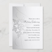 スノーフレークホリデーパーティー招待状 招待状 (正面)