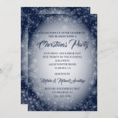 スノーフレークホリデーパーティー 招待状 (正面/裏面)