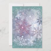 スノーフレークホリデーパーティ招待状 招待状 (裏面)