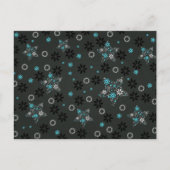 スノーフレークホリデーポストカード ポストカード (正面)