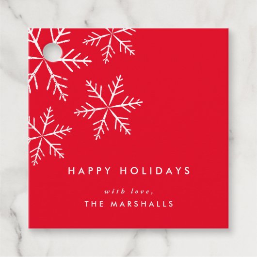 スノーフレークホリデー フェイバータグ (正面)