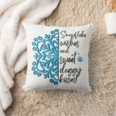 スノーフレークポードギーキス クッション (ブランケット)