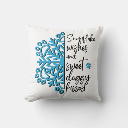 スノーフレークポードギーキス クッション (正面)