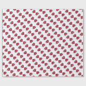 スノーフレークミッテンスクリスマスギフトラッピング紙 ラッピングペーパー (フラット)