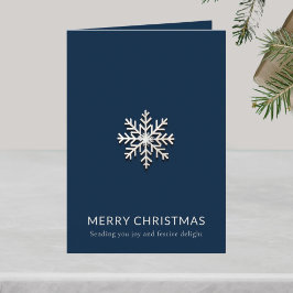 スノーフレークメリークリスマスカード カード