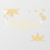 スノーフレークメリークリスマスニューイヤービジネスホリデー ウィンドウサイン (シート)