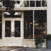 スノーフレークメリークリスマスニューイヤービジネスホリデー ウィンドウサイン