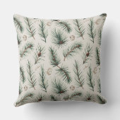 スノーフレークモダンウィンターピロー – ニュートラル クッション (裏面)