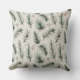 スノーフレークモダンウィンターピロー – ニュートラル クッション