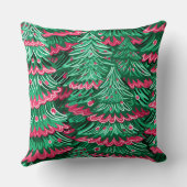 スノーフレークモダンウィンターピロー – ニュートラル クッション (裏面)