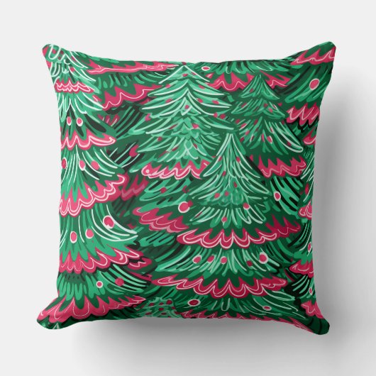 スノーフレークモダンウィンターピロー – ニュートラル クッション (正面)