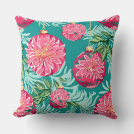 スノーフレークモダンウィンターピロー – ニュートラル クッション