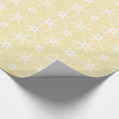 スノーフレークモダンオールオーバーパターンのラッピング紙 ラッピングペーパー (角)