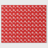 スノーフレークラッピング紙パーソナライズされたギフト紙 ラッピングペーパー (フラット)