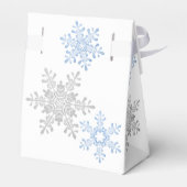 スノーフレークラピスブルー結婚シルバーズサンキュー フェイバーボックス (裏面サイド)