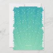 スノーフレークラベルフォト招待状 招待状 (裏面)