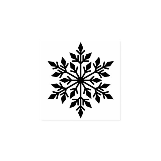 スノーフレークルーバースタンプ ラバースタンプ (インプリント)