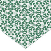 スノーフレークレースグリーンとホワイトテーブルランナー ショートテーブルランナー (コーナー)