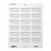 スノーフレーク住所 シール (フルシート)