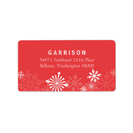 スノーフレーク住所 シール