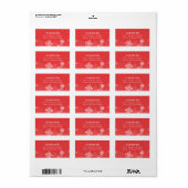 スノーフレーク住所 シール (フルシート)