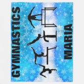 スノーフレーク体操ガールズイベントフリースブランケット フリースブランケット (正面)