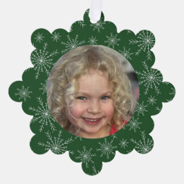 スノーフレーク写真 オーナメントカード