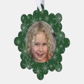 スノーフレーク写真 オーナメントカード (左)