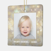 スノーフレーク写真 セラミックオーナメント (左)