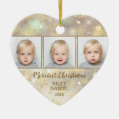 スノーフレーク写真 セラミックオーナメント (正面)