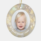 スノーフレーク写真 セラミックオーナメント (左)