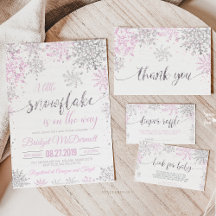 スノーフレーク冬の赤ちゃんシャワーガール