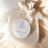 スノーフレーク冬の赤ちゃんシャワー ラウンドシール