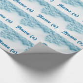 スノーフレーク冬ギフトラッピング紙 ラッピングペーパー (角)