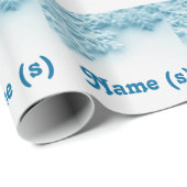 スノーフレーク冬ギフトラッピング紙 ラッピングペーパー (ロールコーナー)