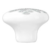 スノーフレーク冬デコモダンールセラミックノブ セラミックノブ (側面)