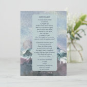 スノーフレーク冬デザインサンキューカード シーズンカード (スタンド正面)