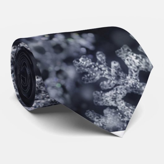 スノーフレーク冬メリークリスマスシーズンのネクタイ ネクタイ (ロール)