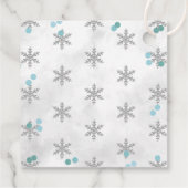 スノーフレーク冬1歳の誕生日 フェイバータグ (裏面)